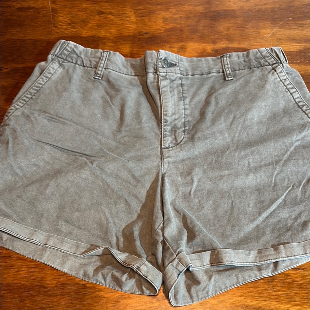 Women's Gray Casual Shorts